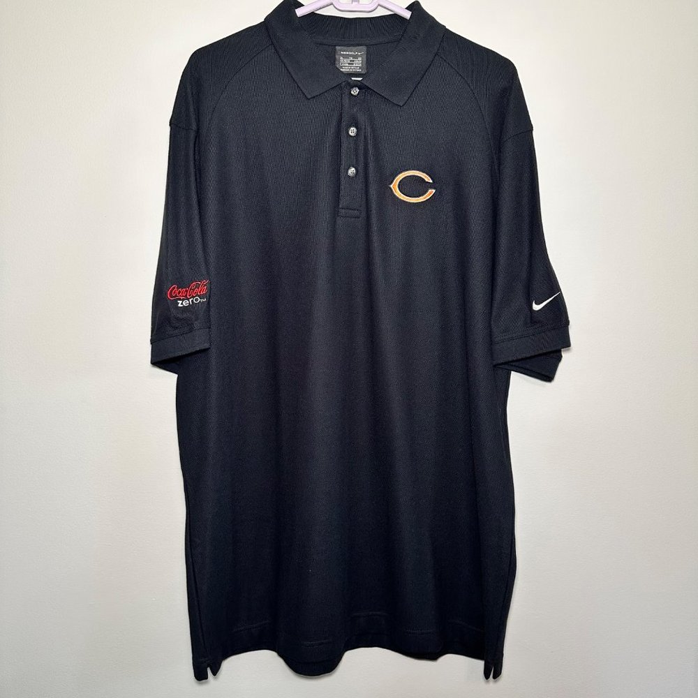 Nike Golf | NWT Dark Navy Blue Chicago Bears Polo Shirt | Size XL